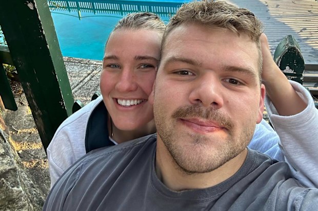 Tilly Kearns and her boyfriend Justin Dedich