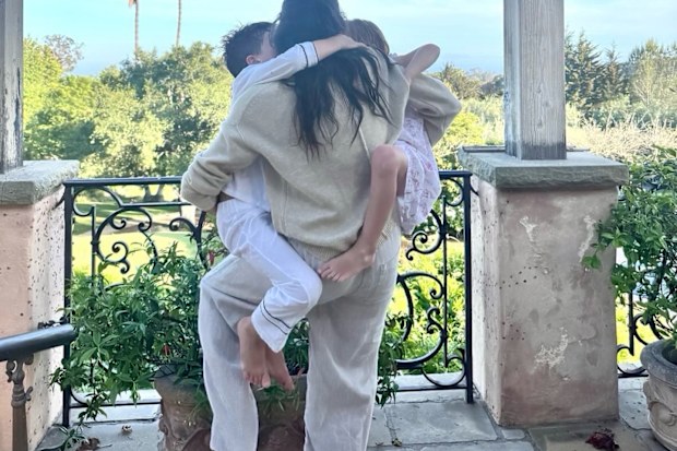 Meghan, the Duchess of Sussex, with Prince Archie and Princess Lilibet in a post shared to Instagram on Mother's Day, 2025.