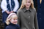 Isla Phillips and Lena Tindall attend the Christmas Morning Service at St Mary Magdalene Church on December 25, 2024 in Sandringham, Norfolk.