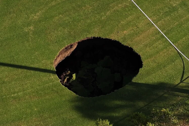 Sinkhole in Heidelberg