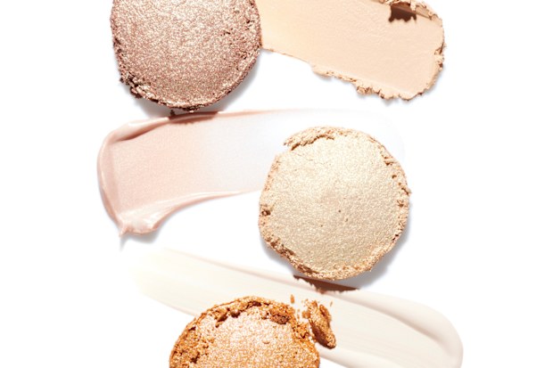 You could reach for any highlighting powder you already have in your collection for a nice body shimmer, but apply sparingly with a big fluffy brush to avoid looking like the tin man.
