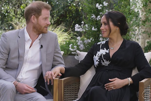 Prince Harry and Meghan Markle talk to Oprah