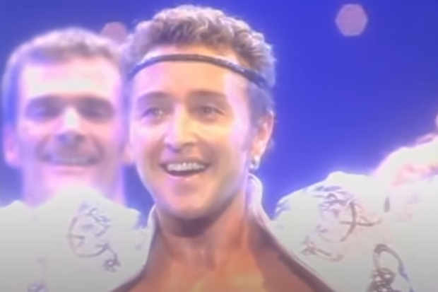 Michael Flatley performs in Lord of the Dance.