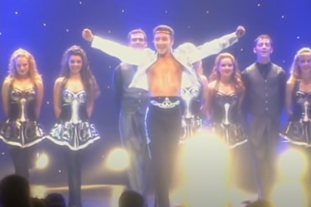 Michael Flatley performs in Lord of the Dance.