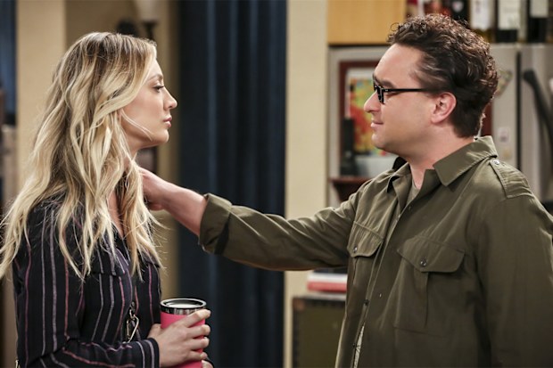 The Big Bang Theory finale, Penny (Kaley Cuoco) and Leonard (Johnny Galecki).