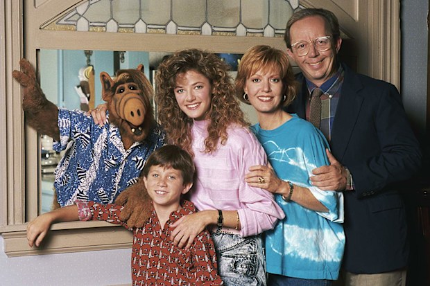 Andrea Elson, Benji Gregory, Anne Schedeen and Max Wright in ALF