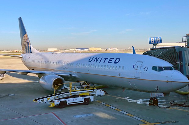 A United Airlines plane seen at the gate at Chicago OHare International airport (ORD)on October 5, 2020 in Chicago, Illinois.  