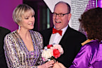 MONACO, MONACO - MARCH 23: (EDITOR'S NOTE : NO TABLOIDS WEB & PRINT, NO DAILY MAIL, NO DAILY MAIL GROUP, NO BILD, NO CHI, NO VOICI, NO CLOSER) Prince Albert II of Monaco and Princess Charlene of Monaco attend the Rose Ball 2024 To Benefit The Princess Grace Foundation on March 23, 2024 in Monaco, Monaco. (Photo by Stéphane Cardinale/Pls Pool / GettyImages.)