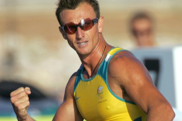 Nathan Baggaley won the Men's K1 1,000 metre semi-final, during the kayak flatwater event at the 2004 Olympic Games in Athens.