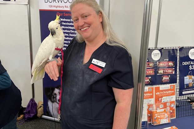 Mel Vincent and bird
