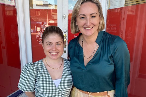 Endo Articles founder and CEO Milli Weaver with Dr Marjorie O'Neill, MP for Coogee and Parliamentary Secretary for Transport.