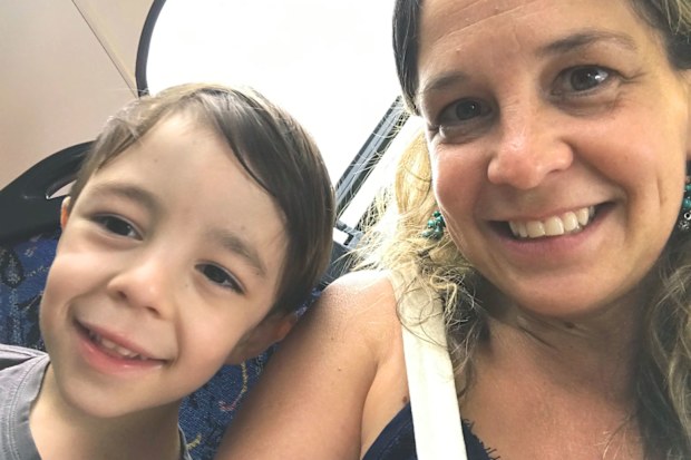 Heidi Krause and her son.