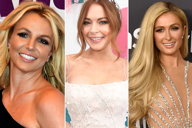 Britney Spears, Lindsay Lohan and Paris Hilton.