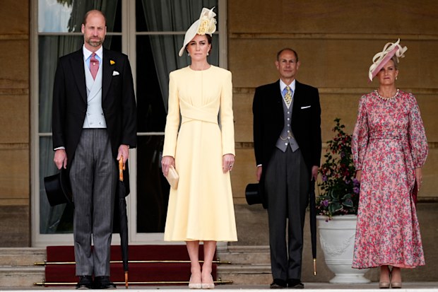 Prince William and Kate, Princess of Wales, Prince Edward and Sophie, Duchess of Edinburgh
