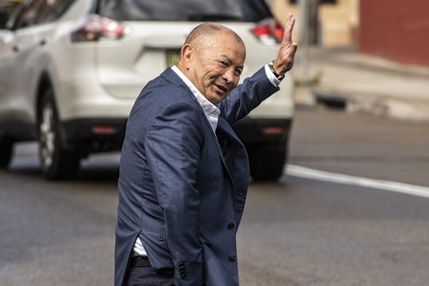 Wallabies head coach Eddie Jones after a post-Rugby World Cup press conference.