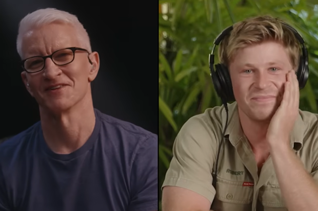 Robert irwin and Anderson Cooper 