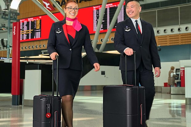 Qantas launches trackable luggage with suitcase brand