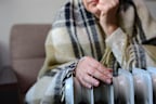 The high cost of heating a house in winter. Selective focus.
