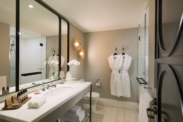 Mayfair Hotel bathrooms, Adelaide. 