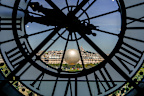 The Olympic Flame stands inside the Jardin des Tuileries on the final day of the Paris 2024 Summer Olympics, Sunday, Aug. 11, 2024, in Paris, France. (AP Photo/Vadim Ghirda)