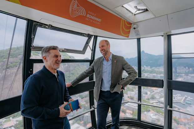 Brazilian broadcaster Luciano Huck spoke with Prince William last week during his five-day visit to South America for the Earthshot Prize Awards.
