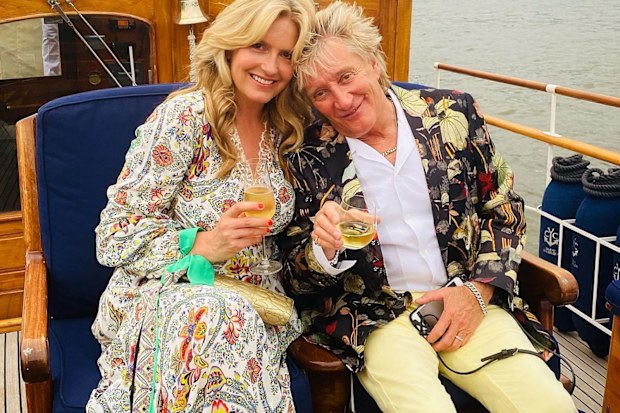 Penny Lancaster and Rod Stewart