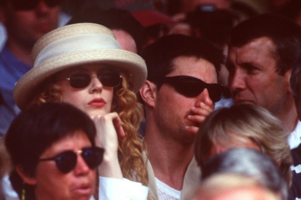 Cruise and Kidman in Wimbledon in 1995.