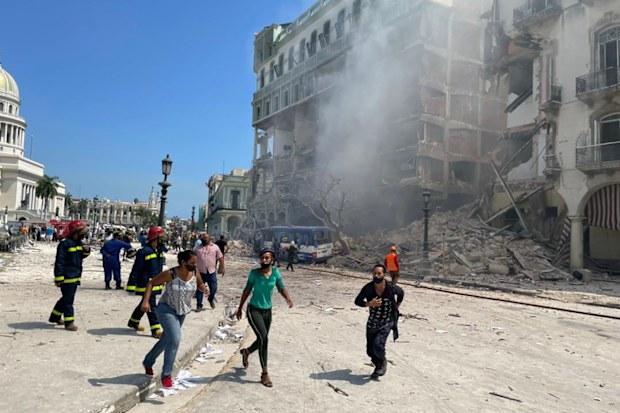 An explosion rocked Havana, Cuba Friday and destroyed the Hotel Saratoga. Cuban police and fire rescue were combing through the rubble looking for survivors. It was not clear what caused the explosion in the center of the city.