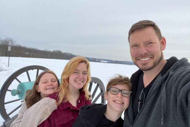 Alexander Gupman with his family.