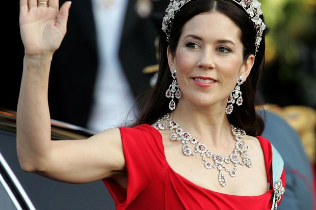 Mary Donaldson arrives at the Royal Theatre May 13, 2004 in Copenhagen, Denmark. 