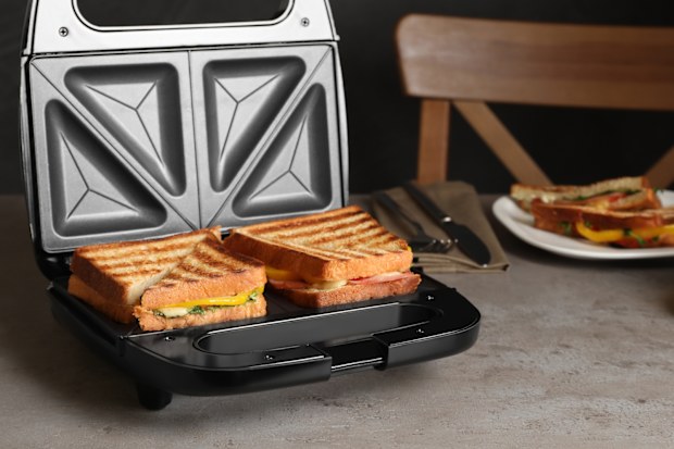 Toastie machines are infamous for getting stubborn cheese stains in hard-to-reach areas. 