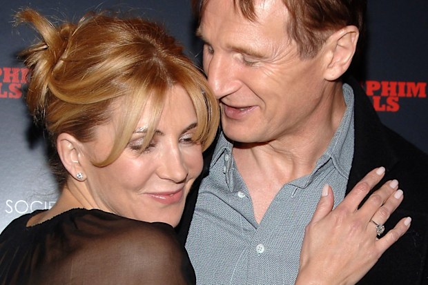 NEW YORK - JANUARY 23: Actors Natasha Richardson and Liam Neeson attend a special screening of "Seraphim Falls" hosted by The Cinema Society at the Tribeca Grand Hotel on January 23, 2007 in New York City. Richardson is in a Montreal hospital after suffering injuries sustained in an skiing accident at the Mont Tremlant resort.  (Photo by Andrew H. Walker/Getty Images)
