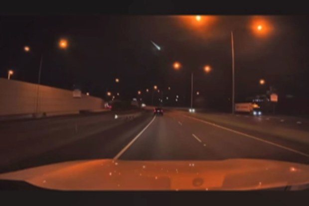 Meteor shower in eastern Australia
