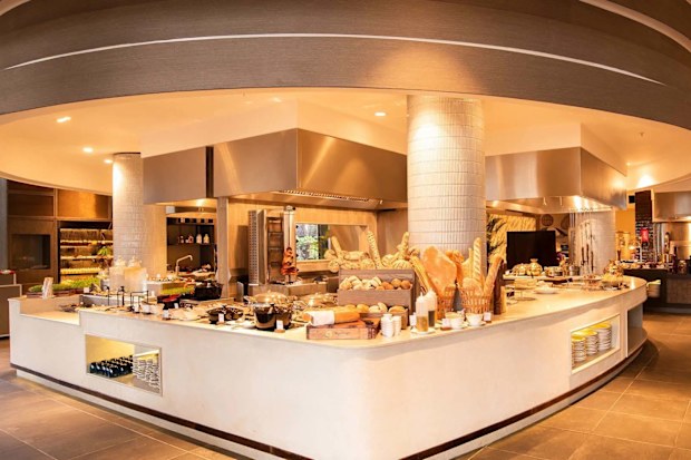 The breakfast buffet at Sofitel Fiji