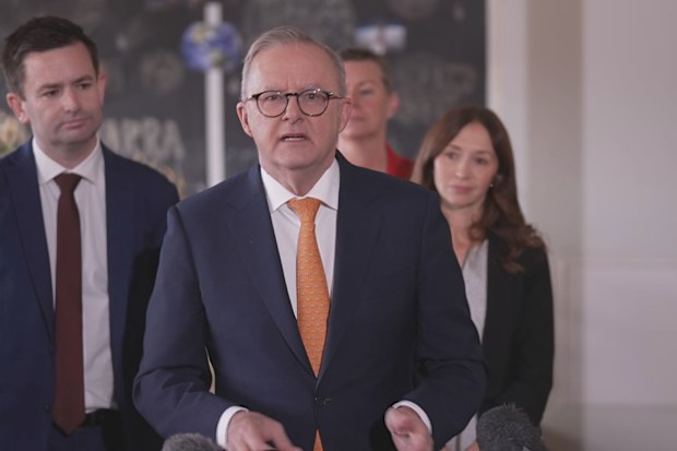 Prime Minister Anthony Albanese in Tasmania