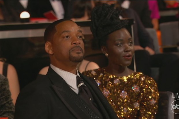 Will Smith shouts at Chris Rock at the Oscars 2022