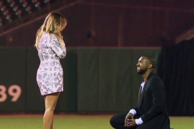 Kim and kayne wedding proposal 