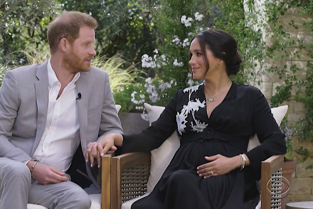 Prince Harry and Meghan Markle talk to Oprah