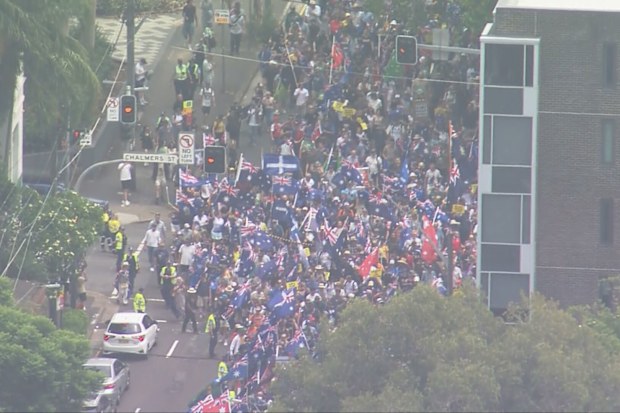 March for Australia crowd in Sydney