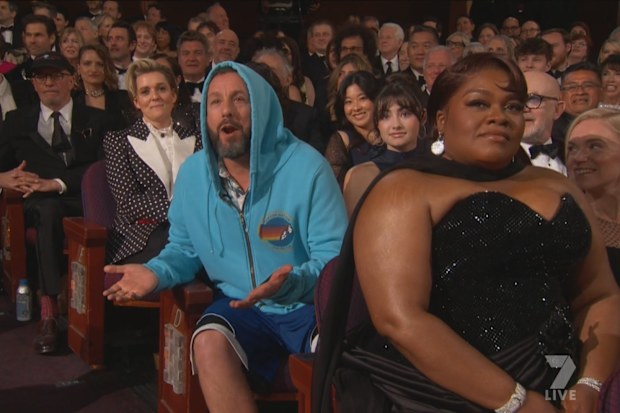 Adam Sandler at the 2025 Oscars.