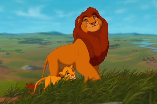 Mufasa and Simba in The Lion King