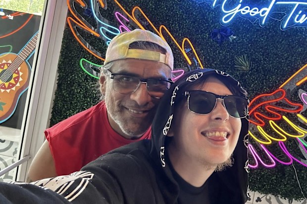 Jonathan Joss with his husband Tristan Kern de Gonzales