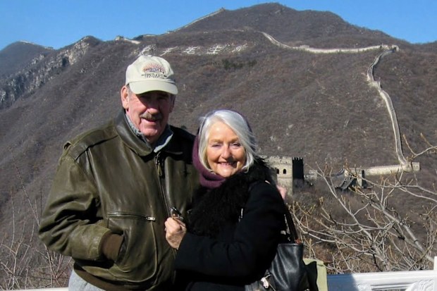 Flight attendant Ilona and husband Ian