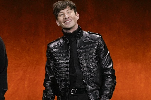 Barry Keoghan appears onstage during the Sony Pictures presentation at CinemaCon on Monday, March 31, 2025, at Caesars Palace in Las Vegas. (AP Photo/Chris Pizzello)