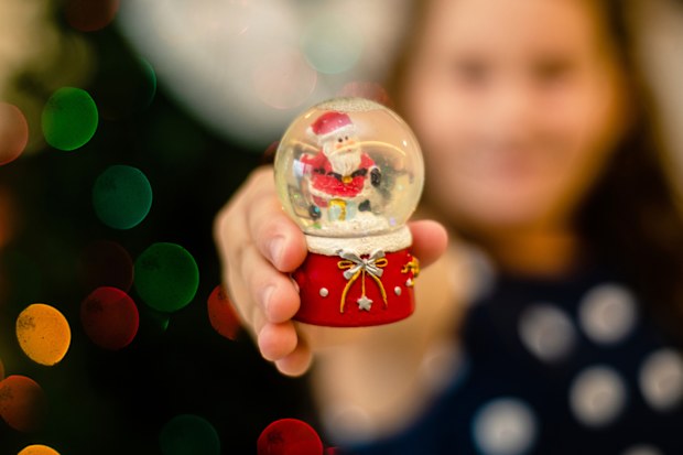 Snow globe. Santa Claus. Toy. christmas magic. child.