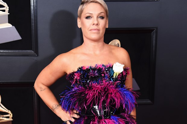 Pink attends the 60th Annual GRAMMY Awards at Madison Square Garden on January 28, 2018 in New York City.