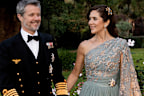 King Frederik and Queen Mary of Denmark attend a state dinner at Government House in Canberra during the Australian state visit on Sunday March 15, 2026.