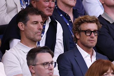 Mark Webber and Simon Baker