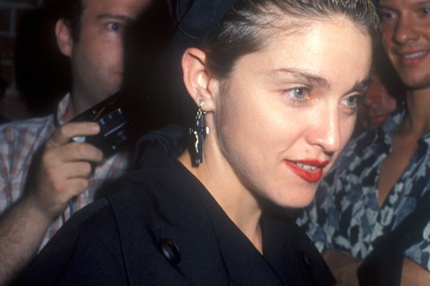 Madonna at Herb Ritts Birthday Party in Los Angeles, California, 1989