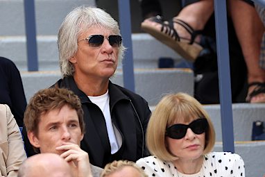Jon Bon Jovi, Eddie Redmayne and Anna Wintour